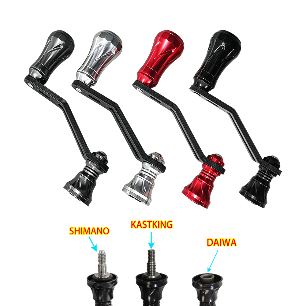 Daiwa Reel Bg - カーボンファイバー製釣りリールハンドル、ダイワ/シマノ/カストキングスピニングリール用金属ノブ、釣り用交換部品