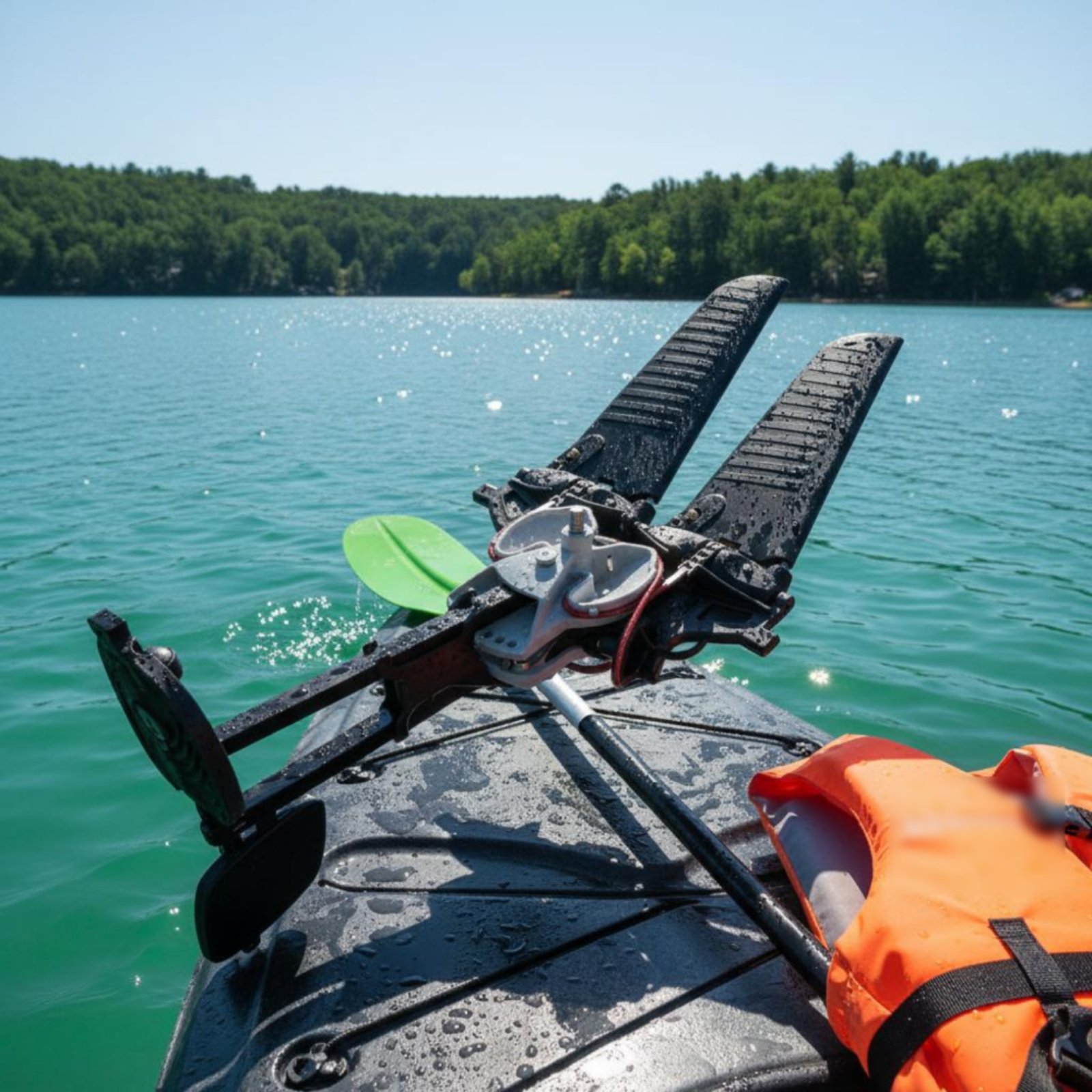 カヤックペダル駆動システム前進後退カヤックペダル駆動ボート用 - Fishing Kayak Inflatable のレビューと価格